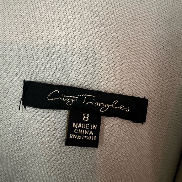 City Triangles Gold Sleeveless Dress Cocktail Wedding Evening Wear - Picture 4 of 4